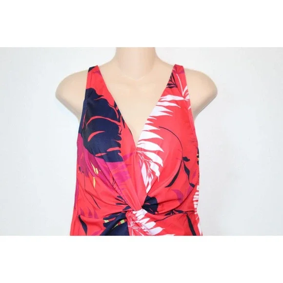 Swim by Cacique No-Wire Twist-Knot Swim One Piece Swimsuit Womens Size 14 H14777 - Picture 3 of 9